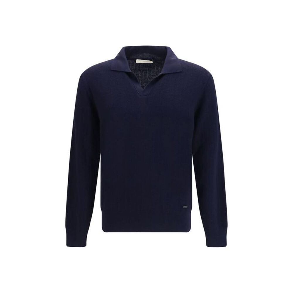 Brooksfield Blue Wool Oves Aries Men's Sweatshirt